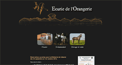 Desktop Screenshot of ecuriedelorangerie.com