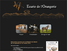 Tablet Screenshot of ecuriedelorangerie.com